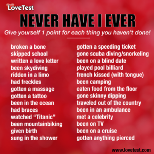 good never have i ever questions good never have i ever questions